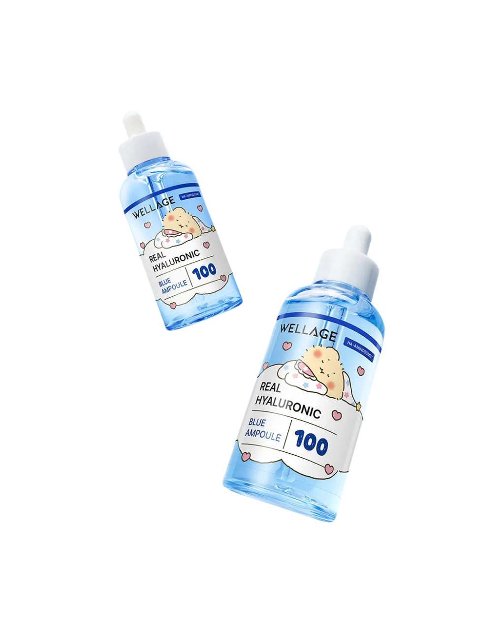 WELLAGE REAL HYALURONIC BLUE 100 AMPOULE 75ml 1+1