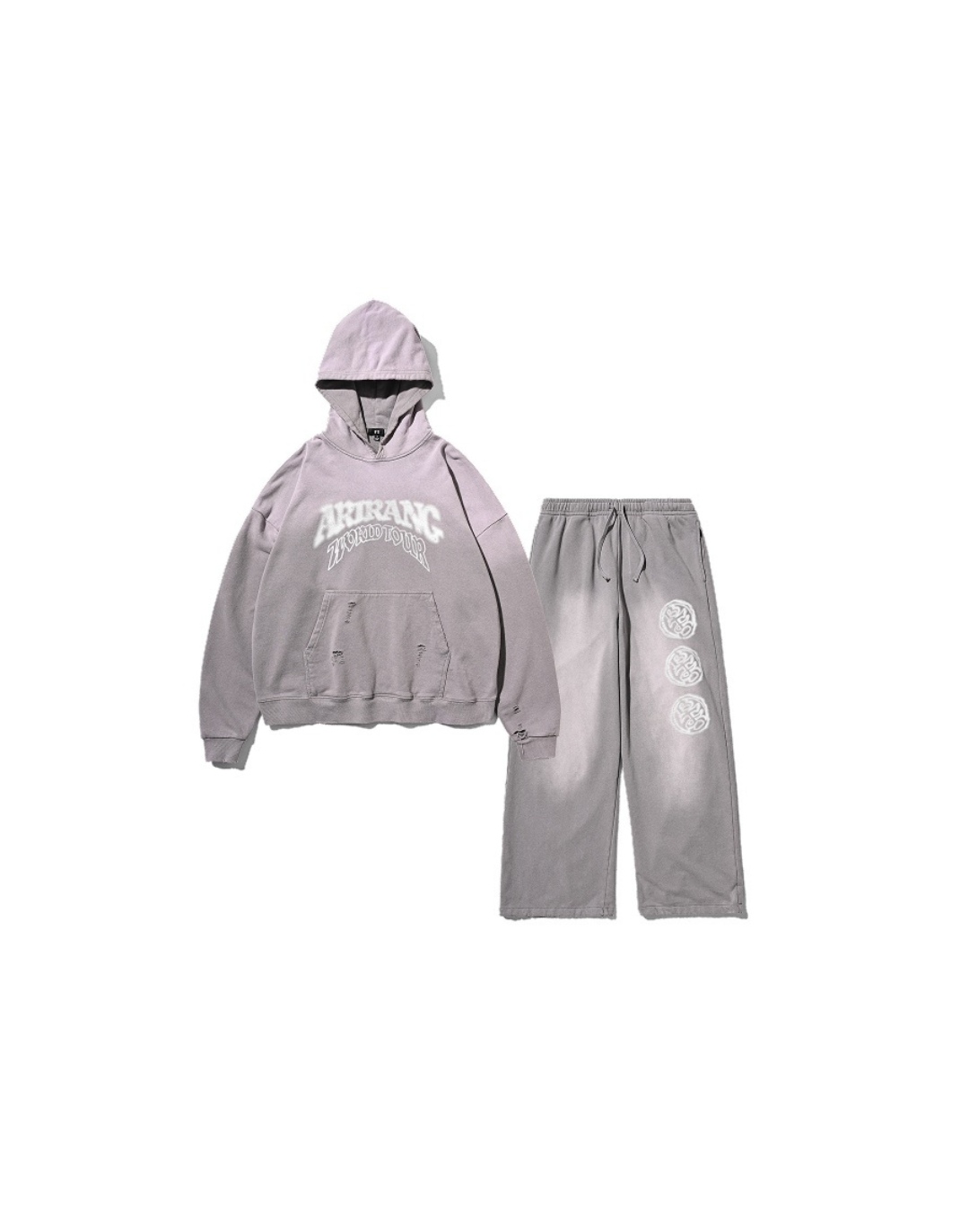 HOODIE & PANTS SET (GRAY)