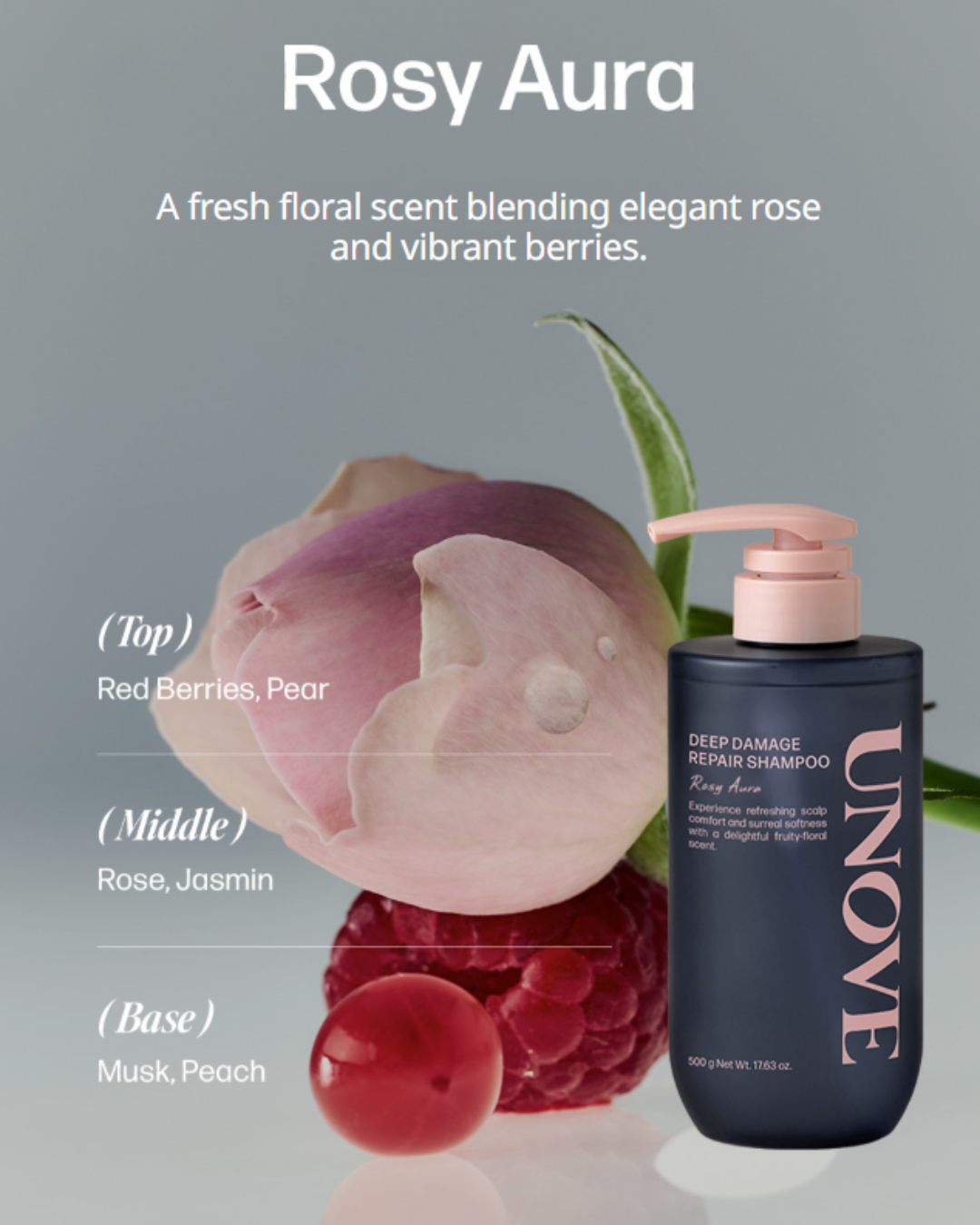 UNOVE DEEP DAMAGE REPAIR SHAMPOO 500g x 2
