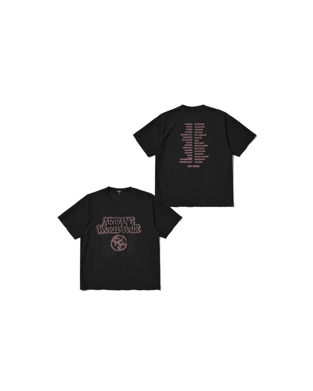 S/S TOUR T-SHIRT (BLACK / GRAY)