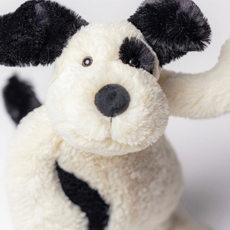 BASHFUL BLACK & CREAM PUPPY